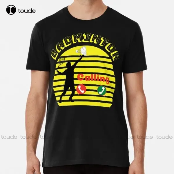 Badminton Is Calling - تي شيرت رجالي مضحك جديد بتصميم