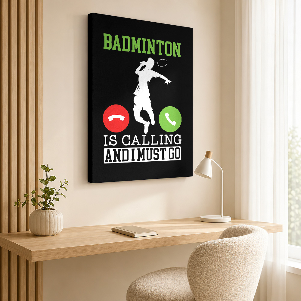 الريشة الطائرة تدعو للعب، لوحة - مراجعة Badminton Is Calling وسعره