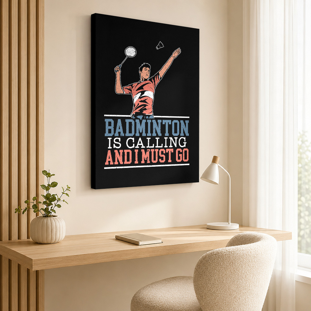 الريشة الطائرة تدعو للعب، لوحة - مراجعة Badminton Is Calling وسعره